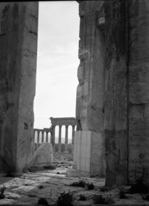 Palmyre/Tadmor, sanctuaire Bêl. Propylées et portiques de la grande galerie