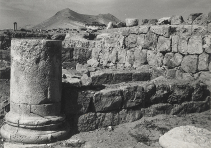 Palmyre/Tadmor , sanctuaire de Baalshamîn. Péribole au nord du tombeau