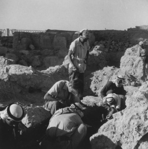 Palmyre/Tadmor, sanctuaire de Baalshamîn. Photographie d'ambiance de la fouille