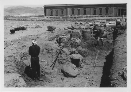Palmyre/Tadmor, sanctuaire de Baalshamîn. Photographie d'ambiance des fouilles