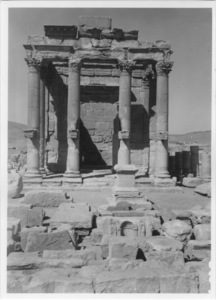 Palmyre/Tadmor , sanctuaire de Baalshamîn. Temple, façade antérieure