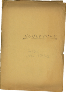 Palmyre/Tadmor, sanctuaire de Baalshamîn. Dossier "Sculpture" comprenant l'inventaire des sculptures lors des fouilles de 1954 et 1955