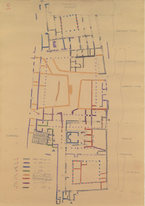 Palmyre/Tadmor, sanctuaire de Baalshamîn. Plan général diachronique des structures du sanctuaire