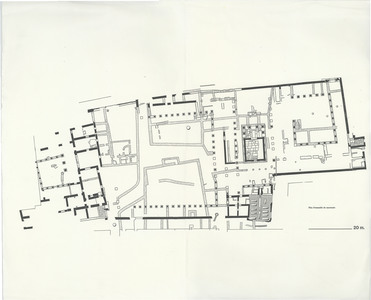 Palmyre/Tadmor, sanctuaire de Baalshamîn. Plan général du sanctuaire