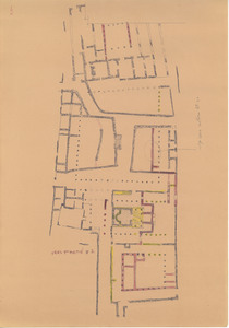 Palmyre/Tadmor, sanctuaire de Baalshamîn. Plan des structure vers la première moitié du Ve siècle