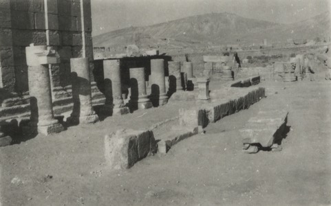 Palmyre/Tadmor, sanctuaire de Baalshamîn. Portique T 2 et salle de banquets