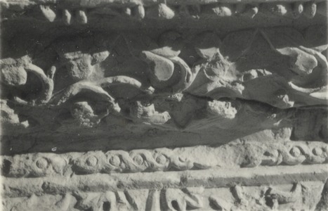 Palmyre/Tadmor, sanctuaire de Baalshamîn. Détail d'un élément architectonique