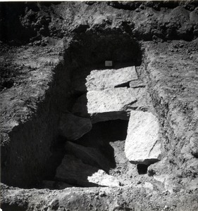 Palmyre/Tadmor, sanctuaire de Baalshamîn, fouille d'une tombe