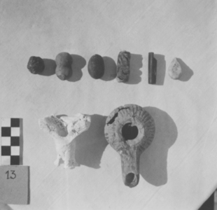 Palmyre/Tadmor, sanctuaire de Baalshamîn, divers objets provenant du loculus 13