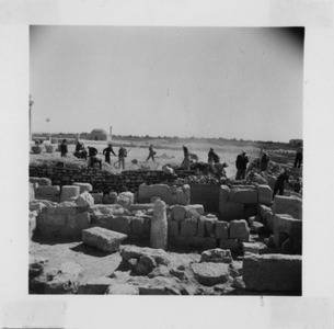 Palmyre/Tadmor, sanctuaire de Baalshamîn, bâtiments nord et cour rhodienne, vue nord-ouest