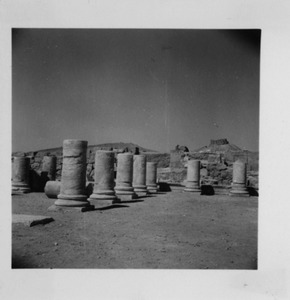 Palmyre/Tadmor, sanctuaire de Baalshamîn, angle ouest de la grande cour, vue sud-est