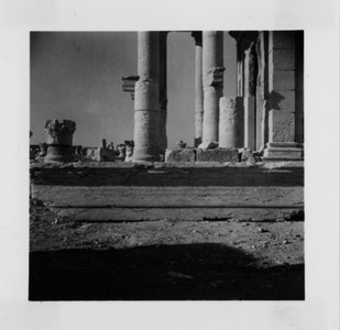 Palmyre/Tadmor, sanctuaire de Baalshamîn, bloc d'architrave inscrit