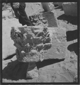 Palmyre/Tadmor, sanctuaire de Baalshamîn, chapiteau de colonne
