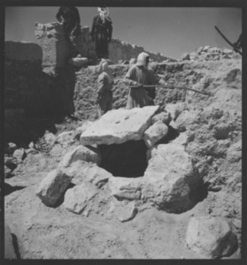 Palmyre/Tadmor, sanctuaire de Baalshamîn, fouilles derrière le temple (?)